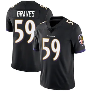 Aaron Graves Baltimore Ravens Men's Limited Alternate Vapor Untouchable Nike Jersey - Black