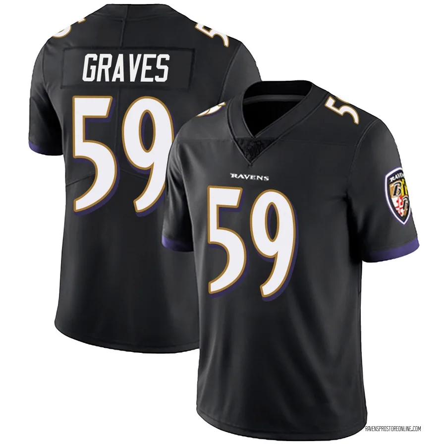 Aaron Graves Baltimore Ravens Men's Limited Alternate Vapor Untouchable Nike Jersey - Black