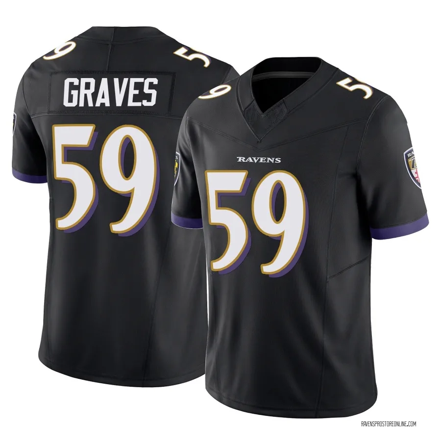 Aaron Graves Baltimore Ravens Men's Limited Vapor F.U.S.E. Nike Jersey - Black
