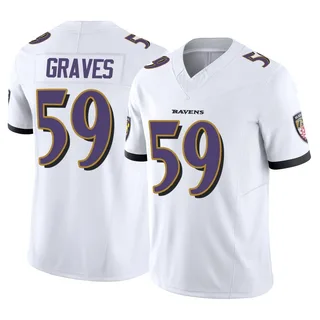 Aaron Graves Baltimore Ravens Men's Limited Vapor F.U.S.E. Nike Jersey - White