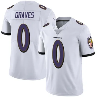 Aaron Graves Baltimore Ravens Men's Limited Vapor Untouchable Nike Jersey - White
