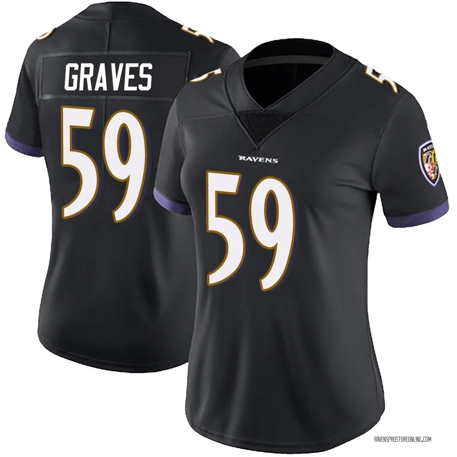 Aaron Graves Baltimore Ravens Women's Limited Alternate Vapor Untouchable Nike Jersey - Black