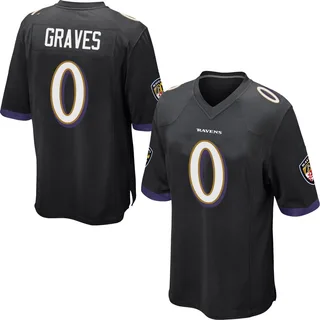 Aaron Graves Baltimore Ravens Youth Game Nike Jersey - Black