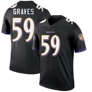 Aaron Graves Baltimore Ravens Youth Legend Nike Jersey - Black