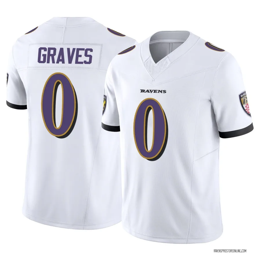 Aaron Graves Baltimore Ravens Youth Limited Vapor F.U.S.E. Nike Jersey - White