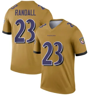 Adam Randall Baltimore Ravens Men's Legend Inverted Nike Jersey - Gold