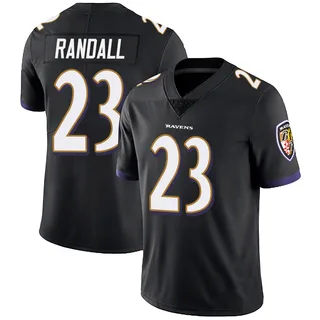 Adam Randall Baltimore Ravens Men's Limited Alternate Vapor Untouchable Nike Jersey - Black