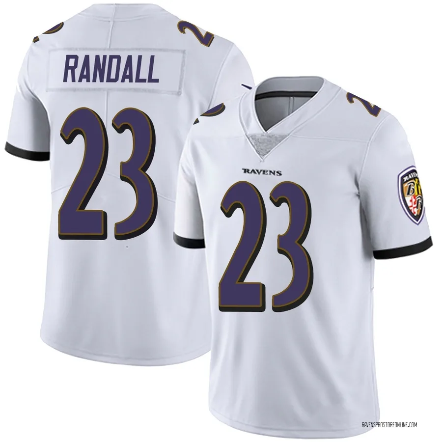 Adam Randall Baltimore Ravens Men's Limited Vapor Untouchable Nike Jersey - White