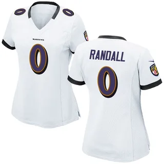 Adam Randall Baltimore Ravens Women's Game Nike Jersey - White