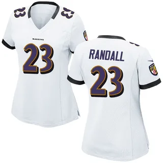 Adam Randall Baltimore Ravens Women's Game Nike Jersey - White