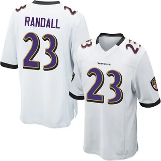 Adam Randall Baltimore Ravens Youth Game Nike Jersey - White