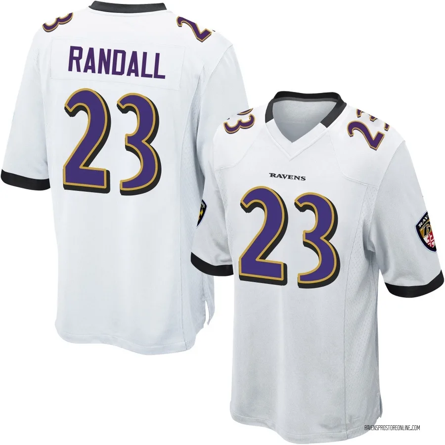 Adam Randall Baltimore Ravens Youth Game Nike Jersey - White