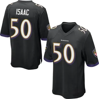 Adisa Isaac Baltimore Ravens Men's Game Jersey - Black