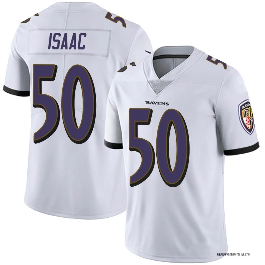 Adisa Isaac Baltimore Ravens Men's Limited Vapor Untouchable Nike Jersey - White
