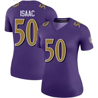 Adisa Isaac Baltimore Ravens Women's Color Rush Legend Nike Jersey - Purple