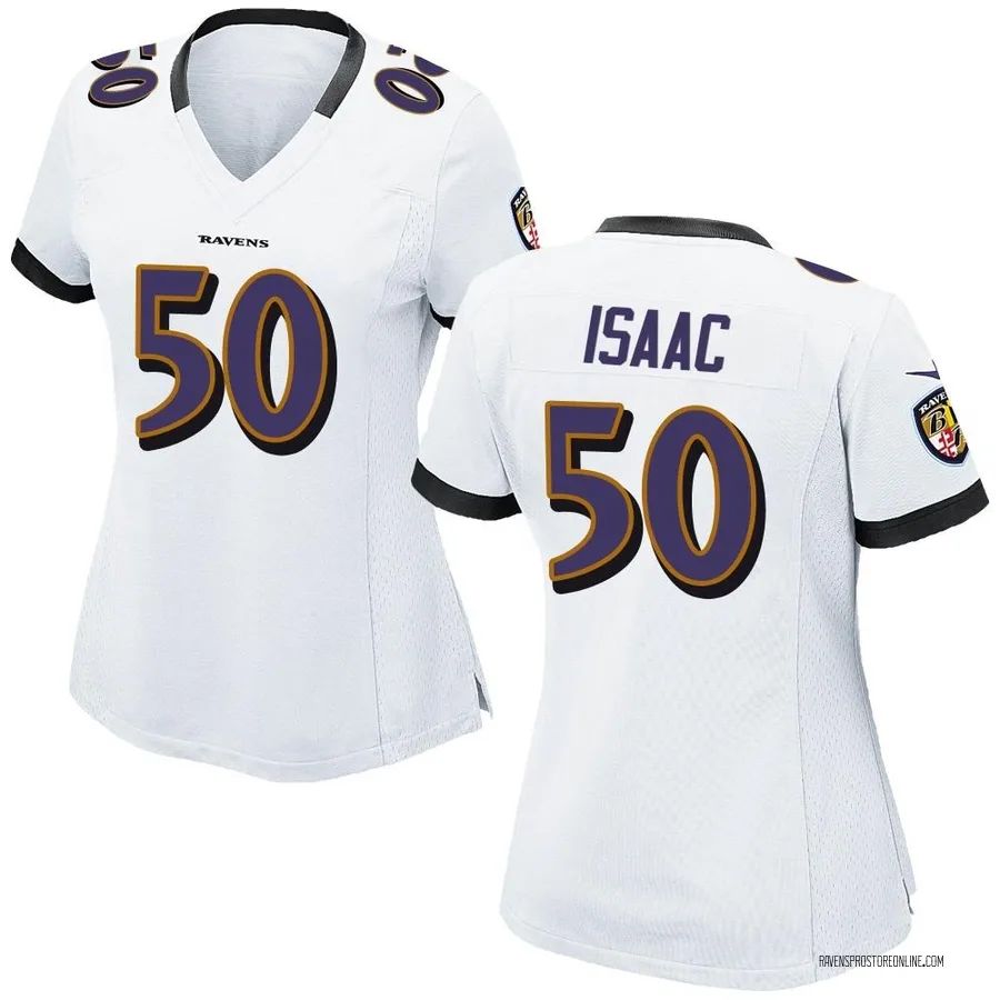 Adisa Isaac Baltimore Ravens Women's Game Nike Jersey - White