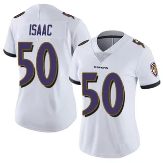 Adisa Isaac Baltimore Ravens Women's Limited Vapor Untouchable Nike Jersey - White