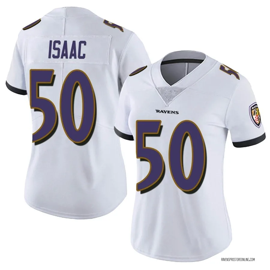 Adisa Isaac Baltimore Ravens Women's Limited Vapor Untouchable Nike Jersey - White