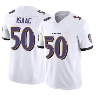 Adisa Isaac Baltimore Ravens Youth Limited Vapor F.U.S.E. Nike Jersey - White