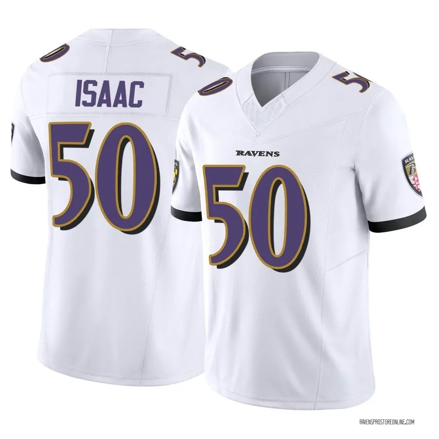 Adisa Isaac Baltimore Ravens Youth Limited Vapor F.U.S.E. Nike Jersey - White