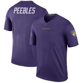 Aeneas Peebles Baltimore Ravens Men's Color Rush Legend Nike Jersey - Purple