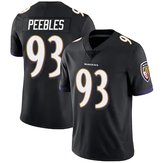 Aeneas Peebles Baltimore Ravens Men's Limited Alternate Vapor Untouchable Nike Jersey - Black