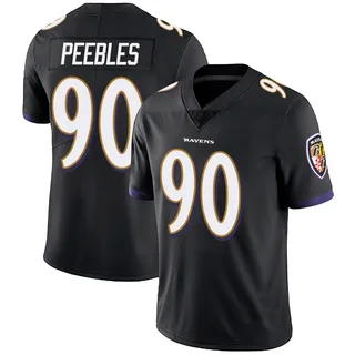 Aeneas Peebles Baltimore Ravens Men's Limited Alternate Vapor Untouchable Nike Jersey - Black