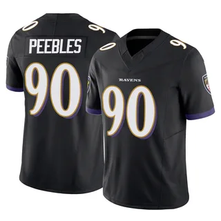 Aeneas Peebles Baltimore Ravens Men's Limited Vapor F.U.S.E. Nike Jersey - Black