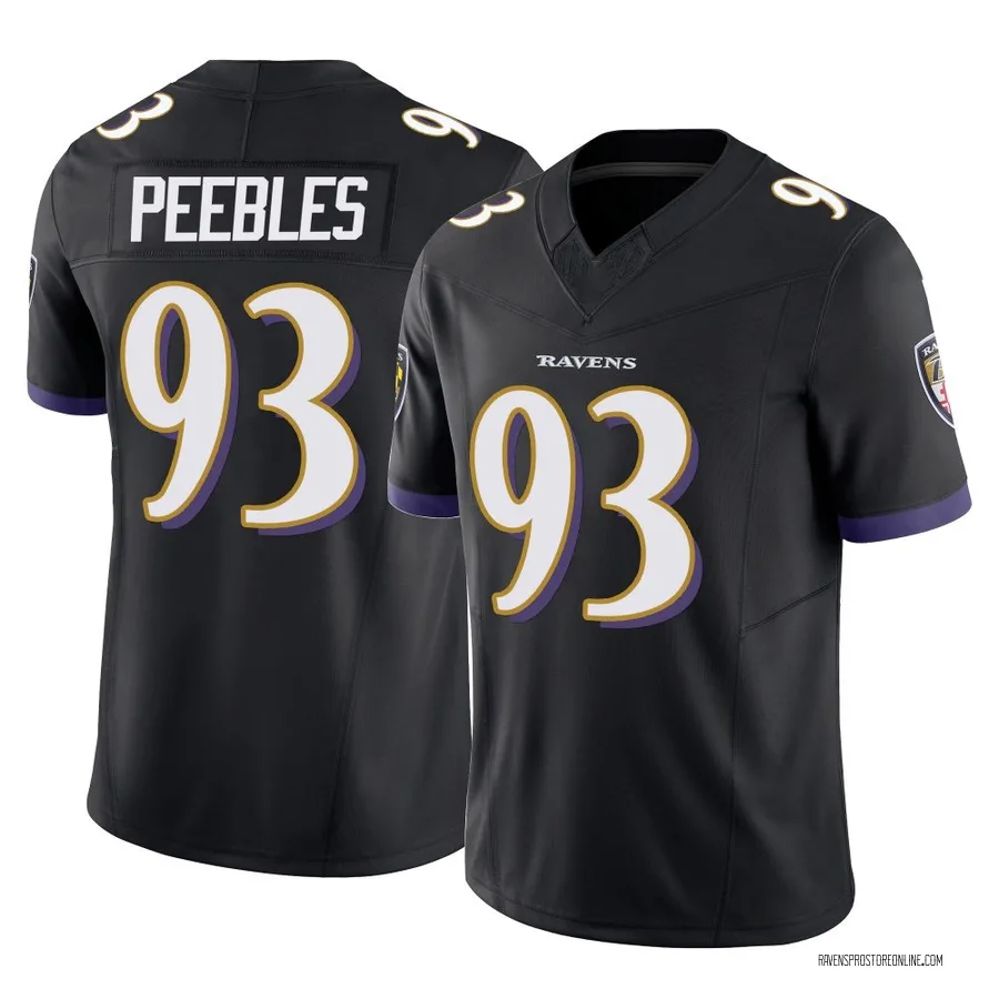 Aeneas Peebles Baltimore Ravens Men's Limited Vapor F.U.S.E. Nike Jersey - Black
