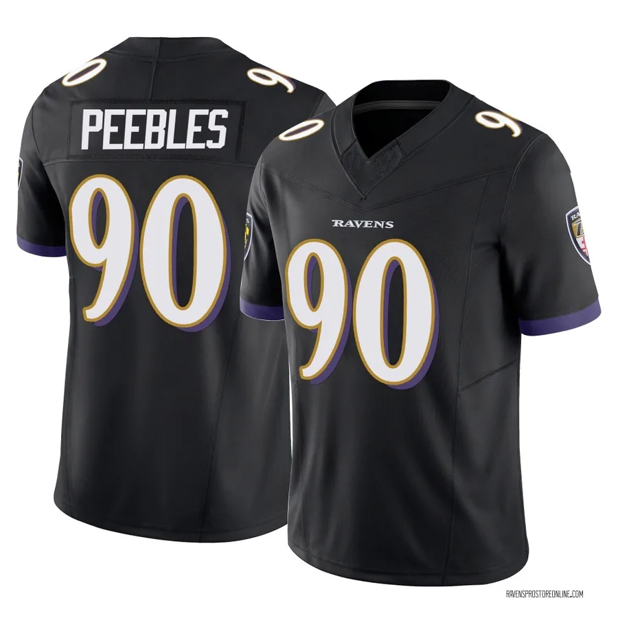 Aeneas Peebles Baltimore Ravens Men's Limited Vapor F.U.S.E. Nike Jersey - Black