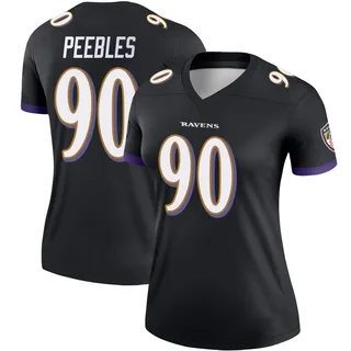 Aeneas Peebles Baltimore Ravens Women's Legend Nike Jersey - Black