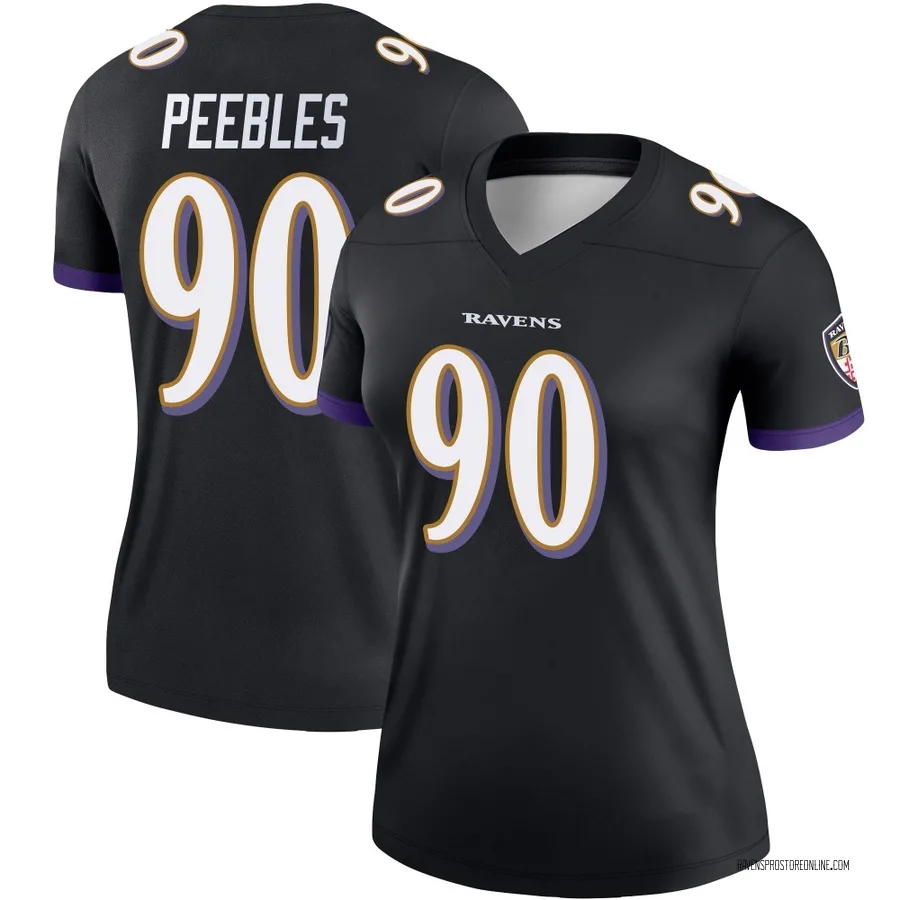 Aeneas Peebles Baltimore Ravens Women's Legend Nike Jersey - Black