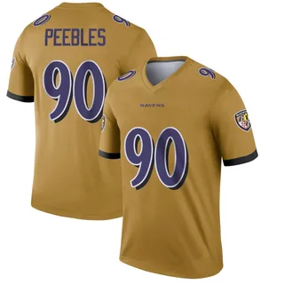 Aeneas Peebles Baltimore Ravens Youth Legend Inverted Nike Jersey - Gold