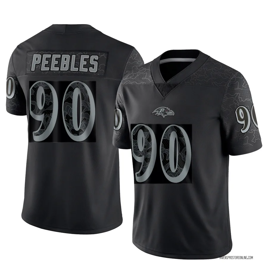 Aeneas Peebles Baltimore Ravens Youth Limited Reflective Nike Jersey - Black