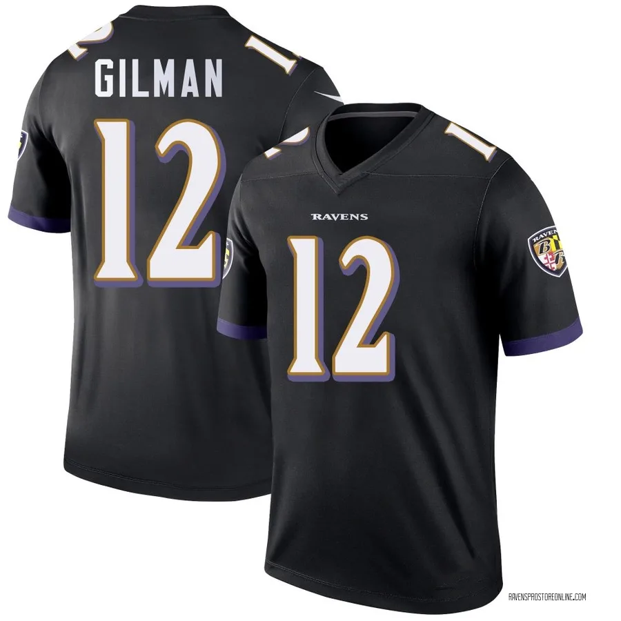 Alohi Gilman Baltimore Ravens Men's Legend Nike Jersey - Black