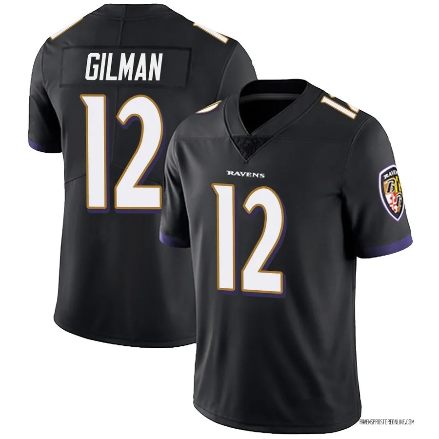 Alohi Gilman Baltimore Ravens Men's Limited Alternate Vapor Untouchable Nike Jersey - Black