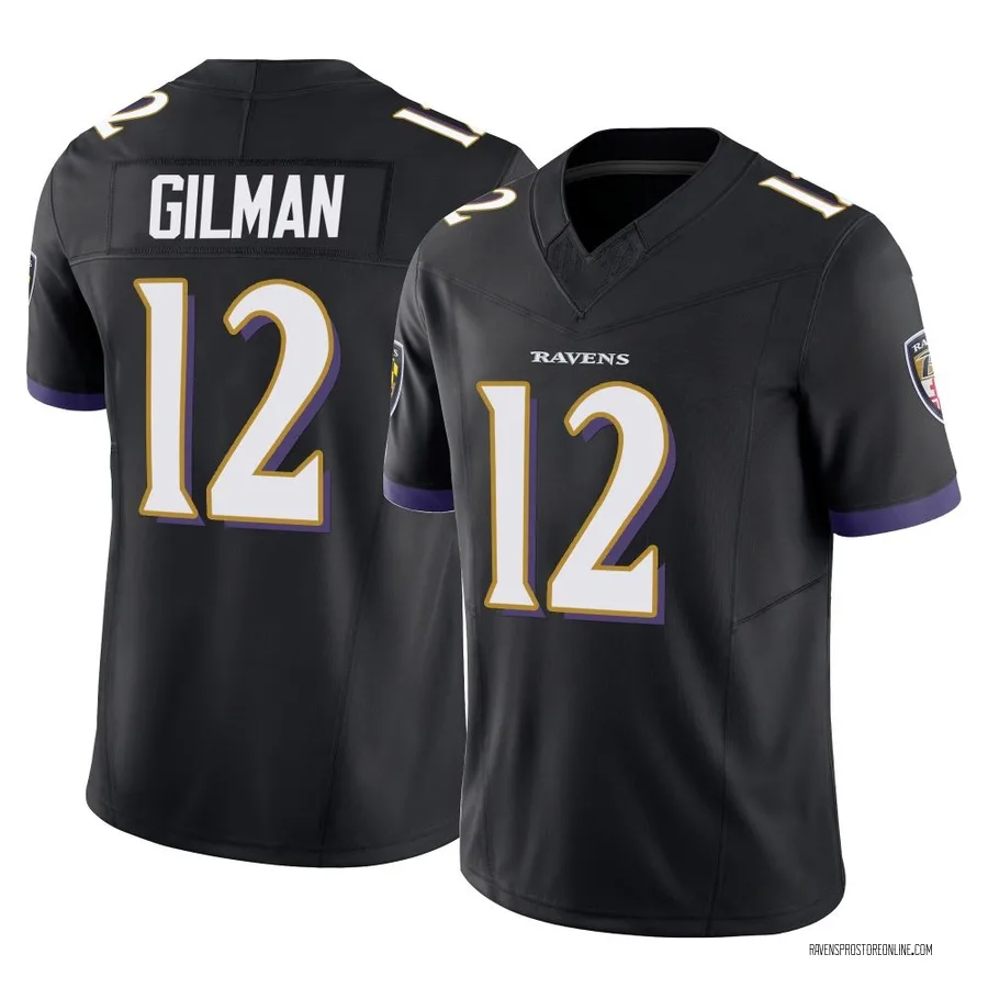 Alohi Gilman Baltimore Ravens Men's Limited Vapor F.U.S.E. Nike Jersey - Black