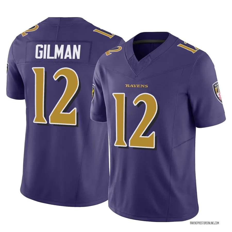 Alohi Gilman Baltimore Ravens Men's Limited Vapor F.U.S.E. Nike Jersey - Purple
