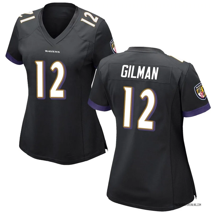 Alohi Gilman Baltimore Ravens Women's Game Nike Jersey - Black