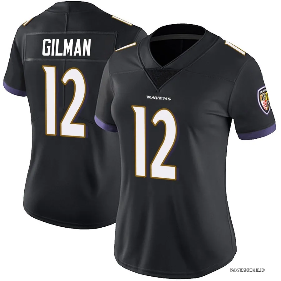 Alohi Gilman Baltimore Ravens Women's Limited Alternate Vapor Untouchable Nike Jersey - Black