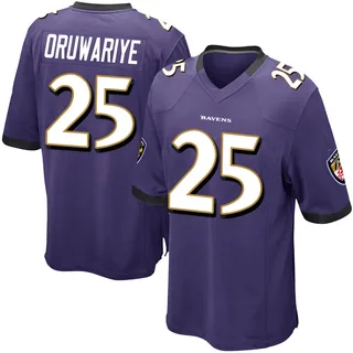 Amani Oruwariye Baltimore Ravens Men's Game Team Color Nike Jersey - Purple