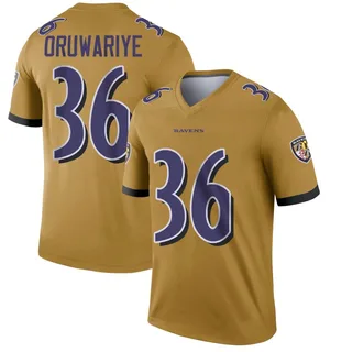 Amani Oruwariye Baltimore Ravens Men's Legend Inverted Nike Jersey - Gold