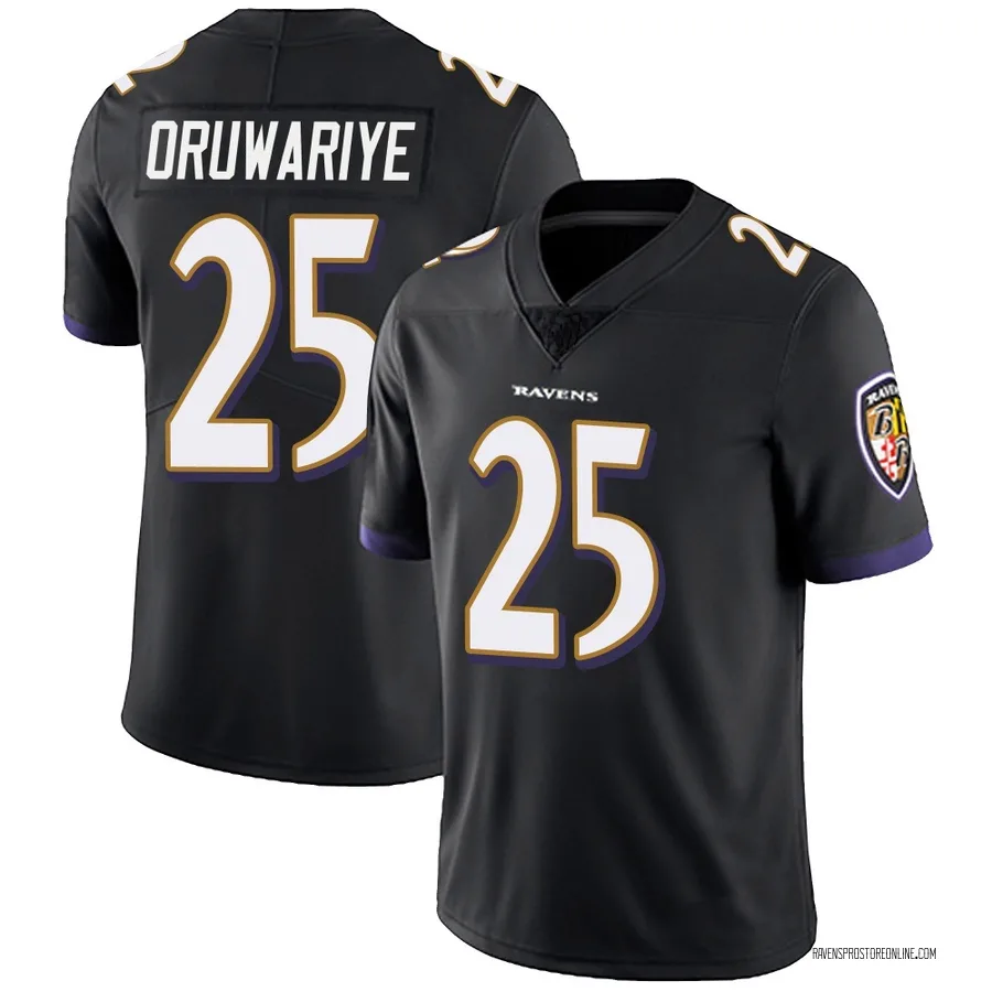 Amani Oruwariye Baltimore Ravens Men's Limited Alternate Vapor Untouchable Nike Jersey - Black