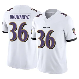 Amani Oruwariye Baltimore Ravens Men's Limited Vapor F.U.S.E. Nike Jersey - White