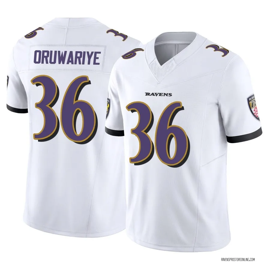Amani Oruwariye Baltimore Ravens Men's Limited Vapor F.U.S.E. Nike Jersey - White