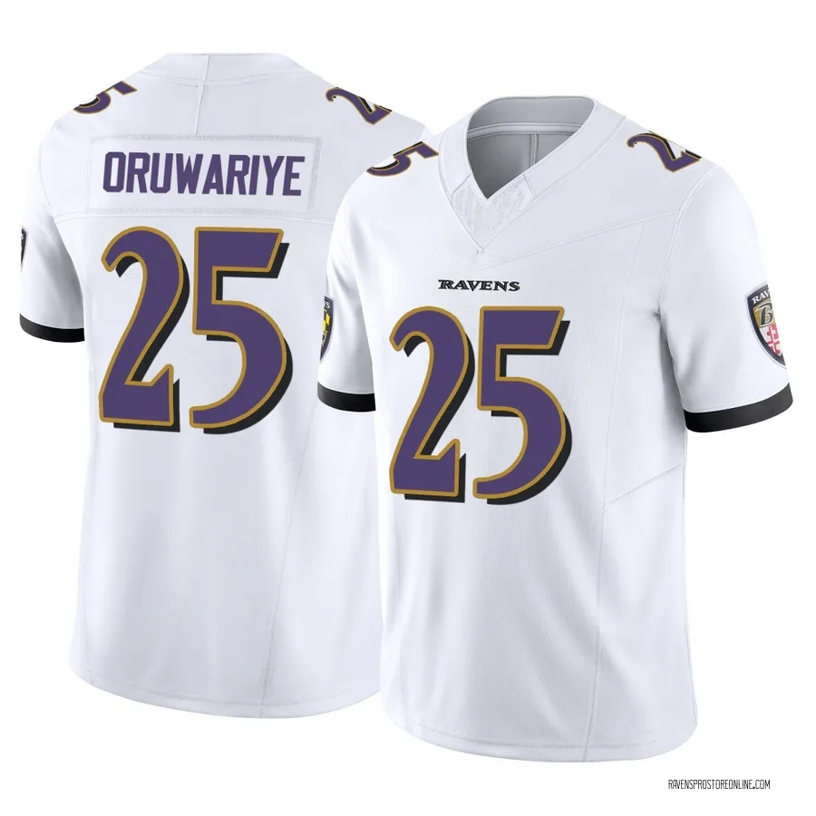 Amani Oruwariye Baltimore Ravens Men's Limited Vapor F.U.S.E. Nike Jersey - White