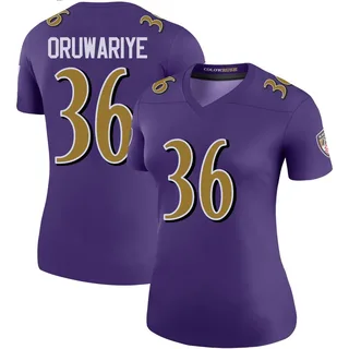 Amani Oruwariye Baltimore Ravens Women's Color Rush Legend Nike Jersey - Purple