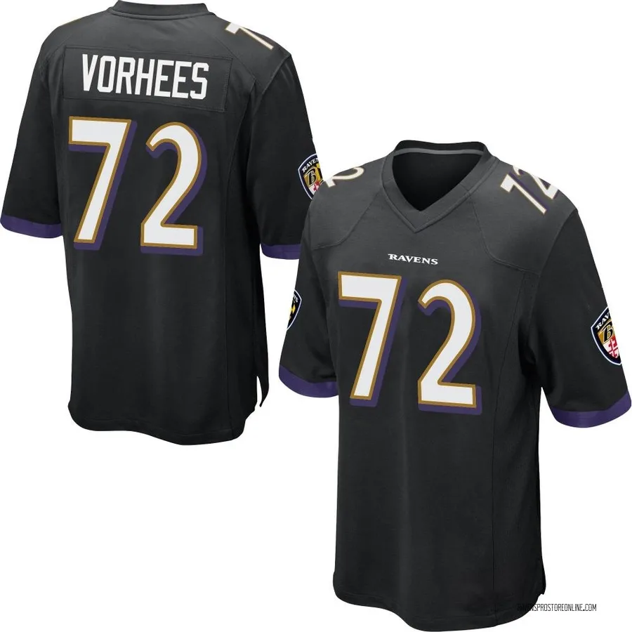 Andrew Vorhees Baltimore Ravens Men's Game Nike Jersey - Black