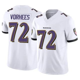 Andrew Vorhees Baltimore Ravens Men's Limited Vapor F.U.S.E. Nike Jersey - White