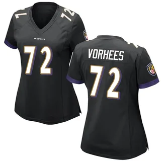 Andrew Vorhees Baltimore Ravens Women's Game Nike Jersey - Black